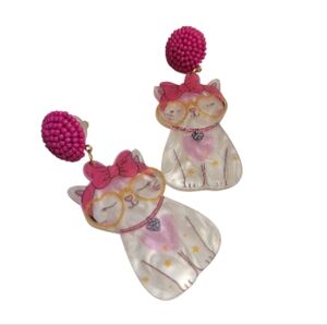 Whimsical Cat Earrings